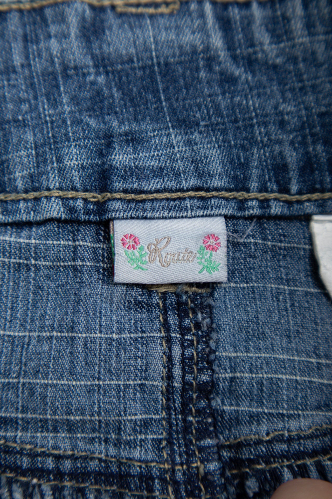 #133 Brigitta Denim Mini Skirt Blue | c. 178 | Size 12
