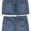 #058 10 Mini Skirt Blue | c. 204 | Size 14