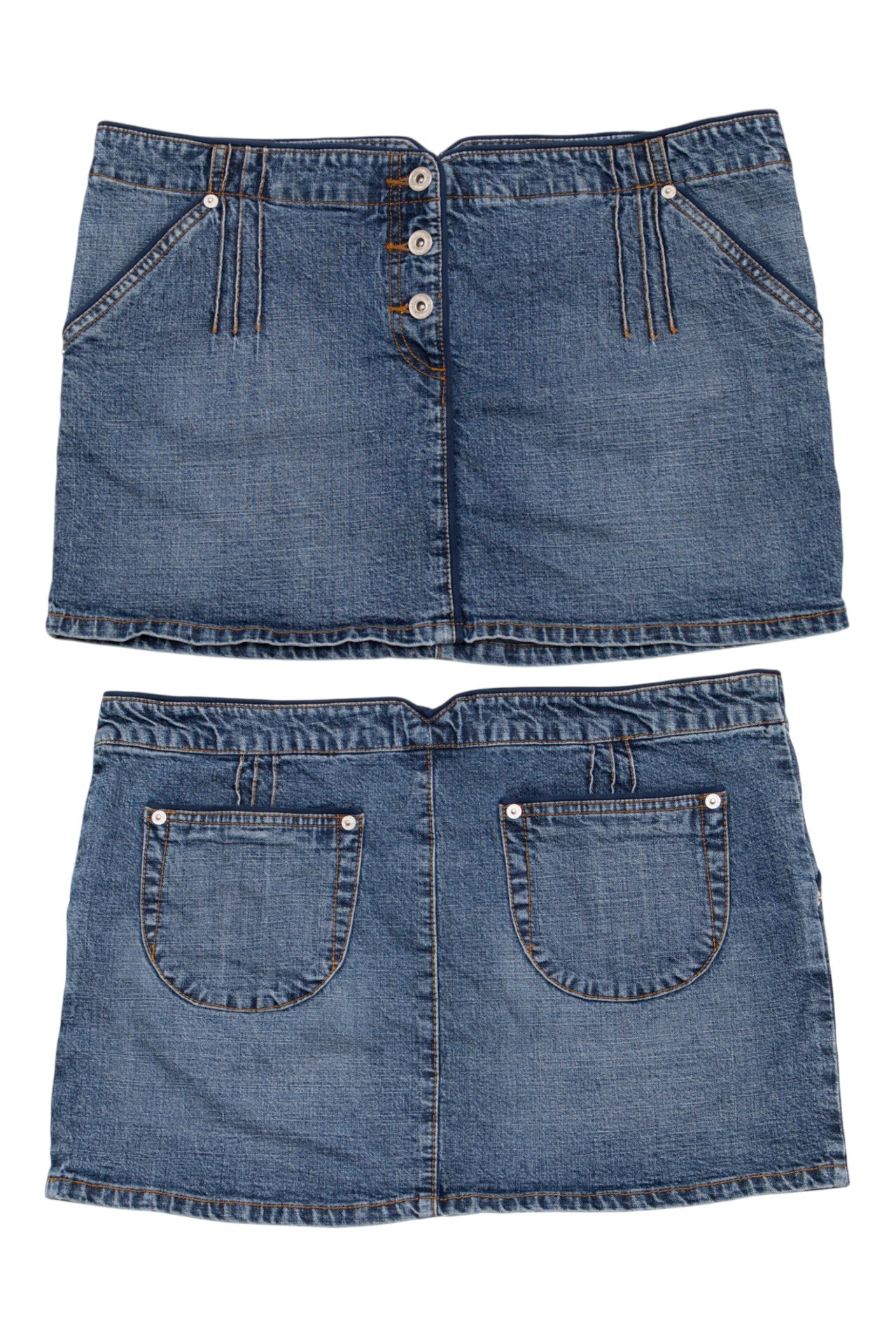 #058 10 Mini Skirt Blue | c. 204 | Size 14