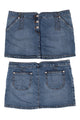 #058 10 Mini Skirt Blue | c. 204 | Size 14