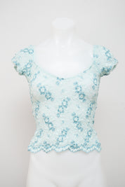 #178 Ann Ferriday Short Sleeve Blue | c. 212 | Size 6/8