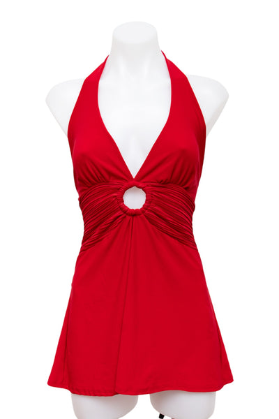 #67 Sangria Halter Top Red | c. 197 | Size 12