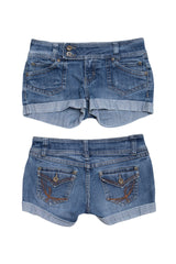 #084 Streetwear Society Booty Short Blue | c. 214 | Size 8