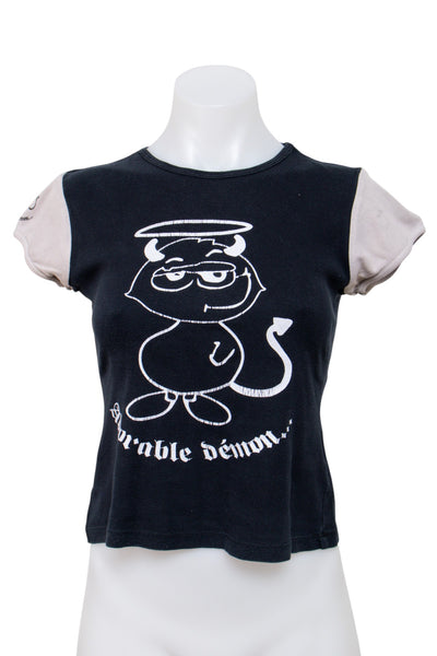 #095 Jennyfer T-shirt Black | c. 208 | Size 10