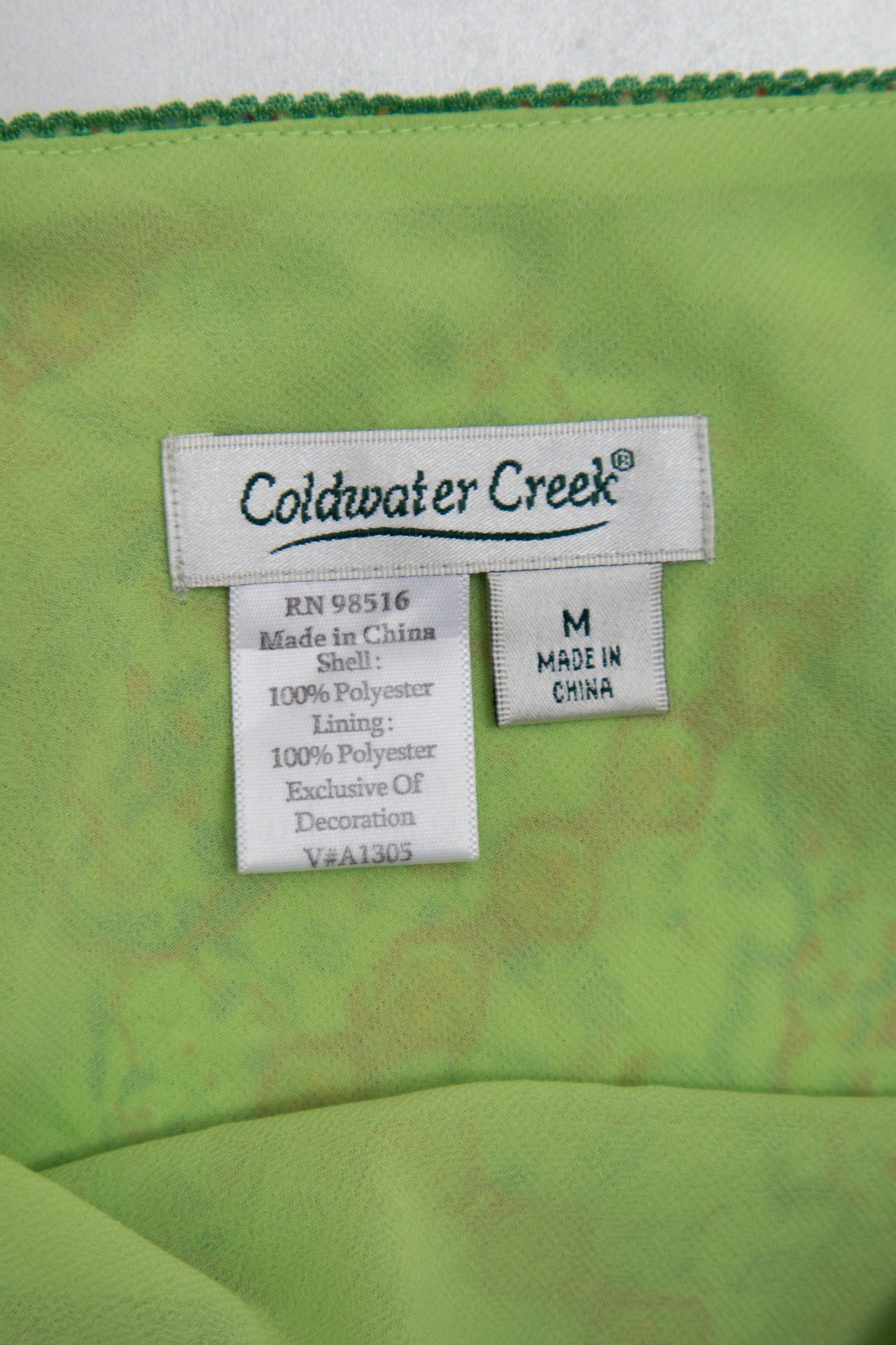 #128 Coldwater Creek Skirt Green | c. 193 | Size 10