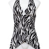 #41 Orange U.S.A Halter Top Black | c. 198 | Size 10
