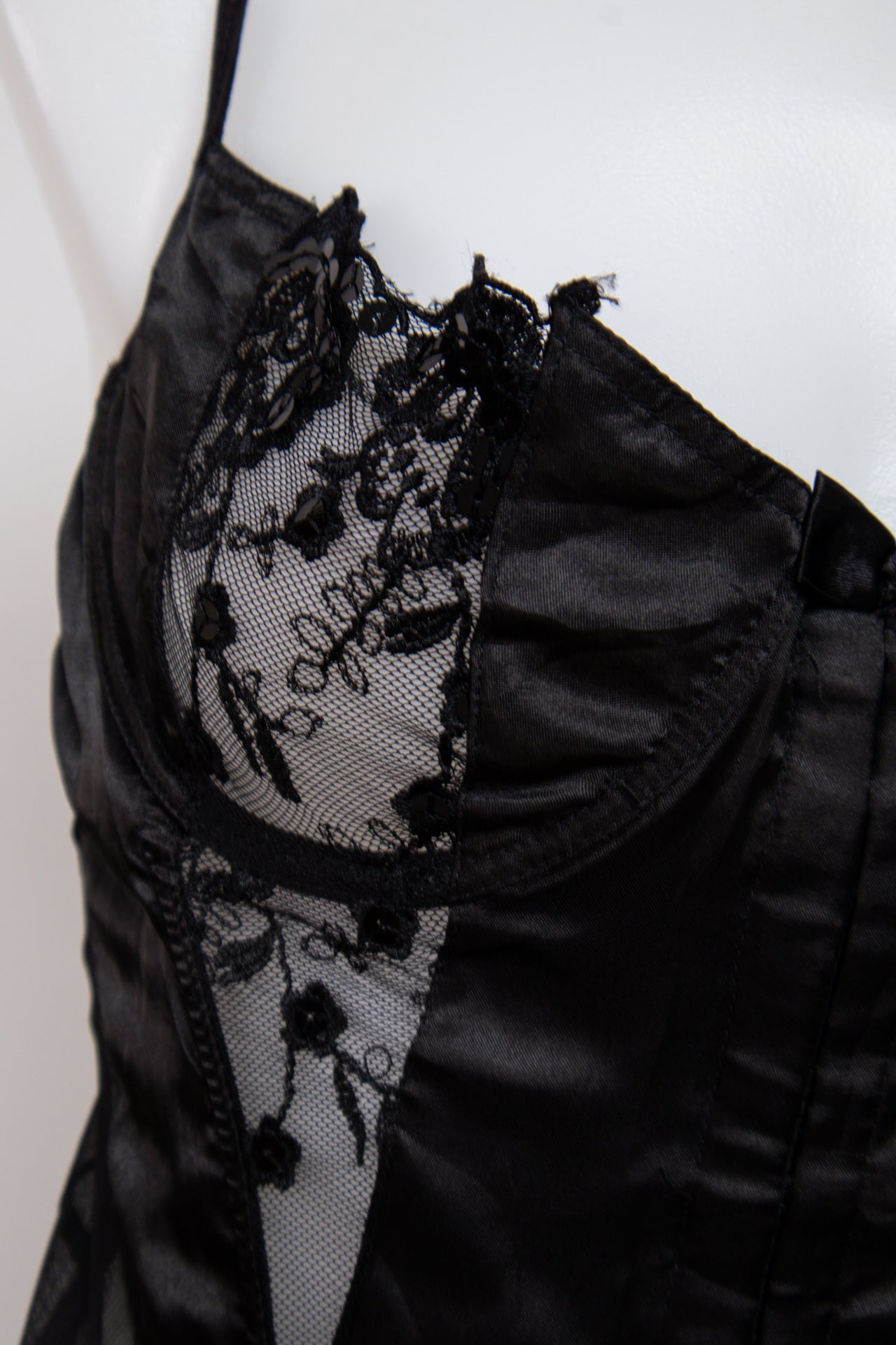 #036 Dreamgirl Cami Black | c. | Size Apporx 10/8C