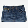 #185 House Of Deron Mini Skirt Blue | c. 188 | Size 12
