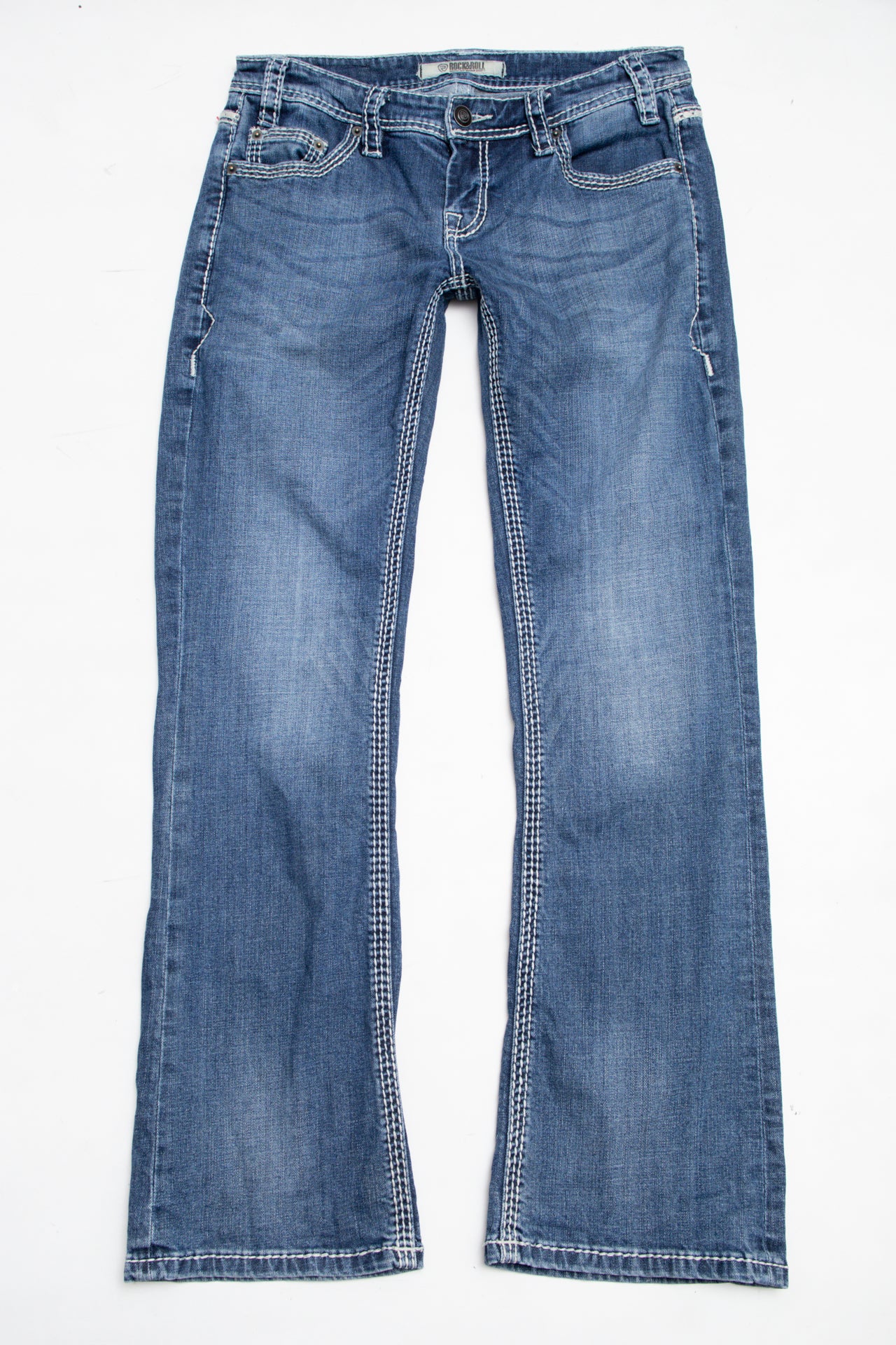 #064 Rock & Roll Denim Jeans Blue | c. 206 | Size 8