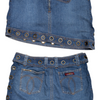 #204 Jordache Mini Skirt Blue | c. 199 | Size 10