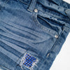 #132 Pink Shorts Blue | c. 189 | Size 8