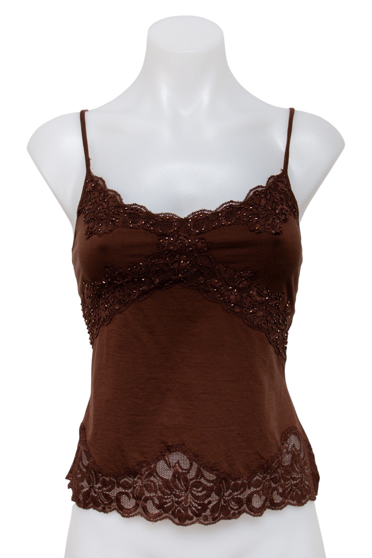 #20 W.diary Cami Top Brown | c. 195 | Size 8/10