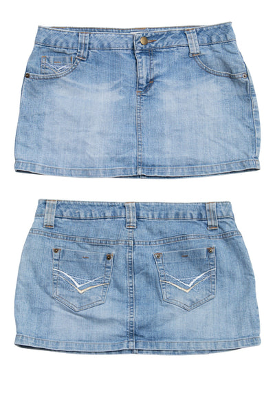 #143 Wear It Declared It Skirt Blue | c. 200 | Size 10