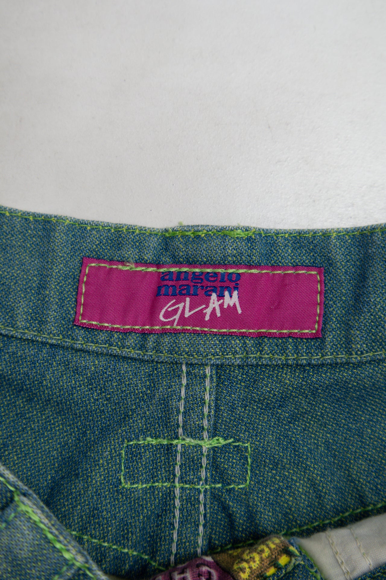 #115 Angelo Marani Glam Pants Green | c. 183 | Size 6