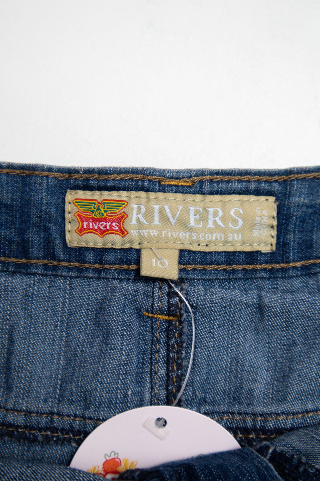 #62 Rivers Mini Skirt Blue | c. 187 | Size 12/14