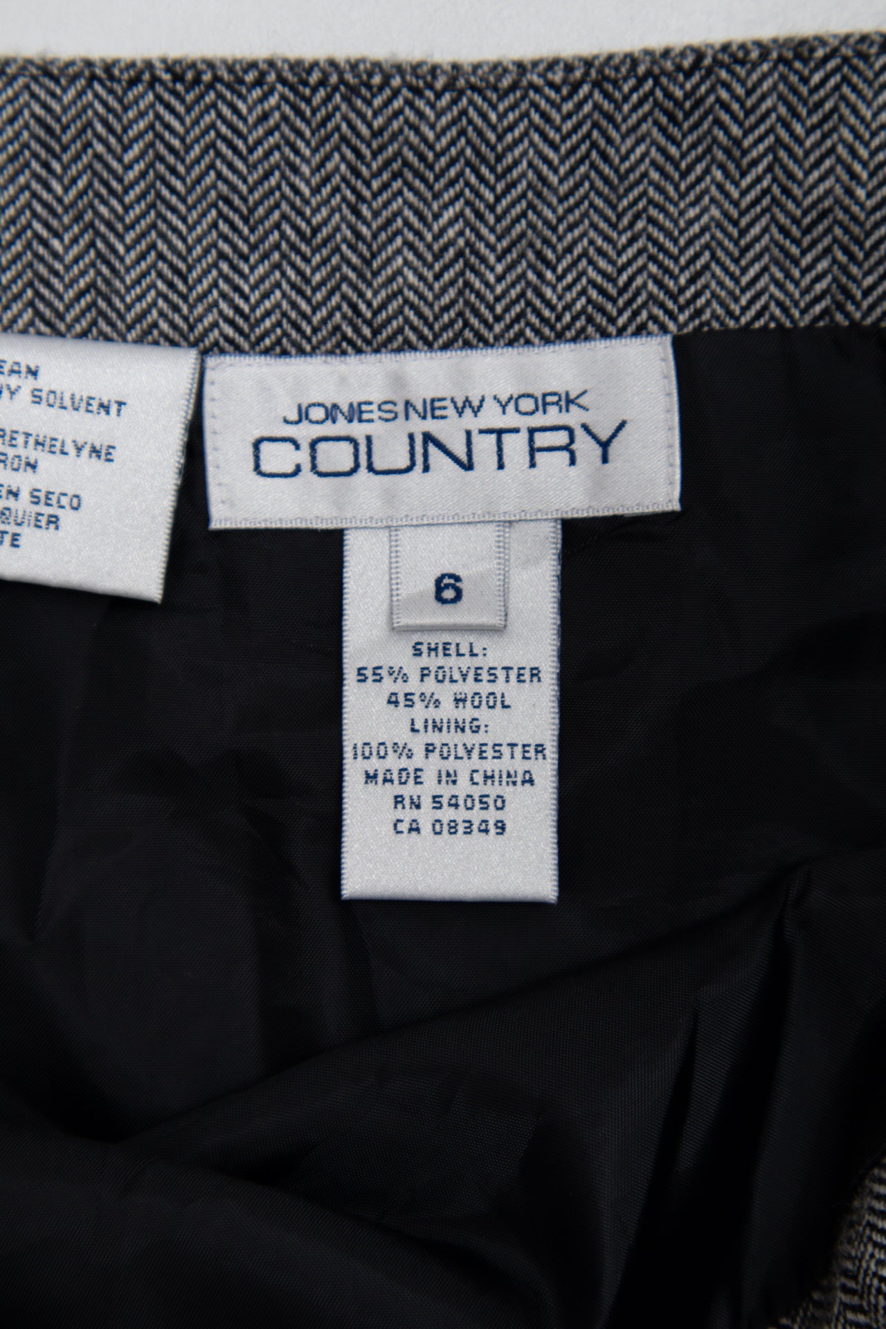 #143 Jones New York Country Skirt Gray | c. 193 | Size 8