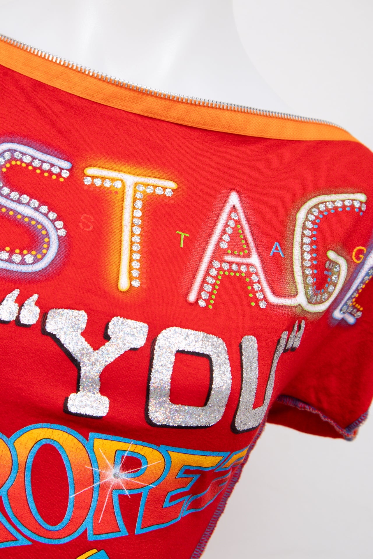 #006 Y.o.u. T-shirt Red | c. 202 | Size 8