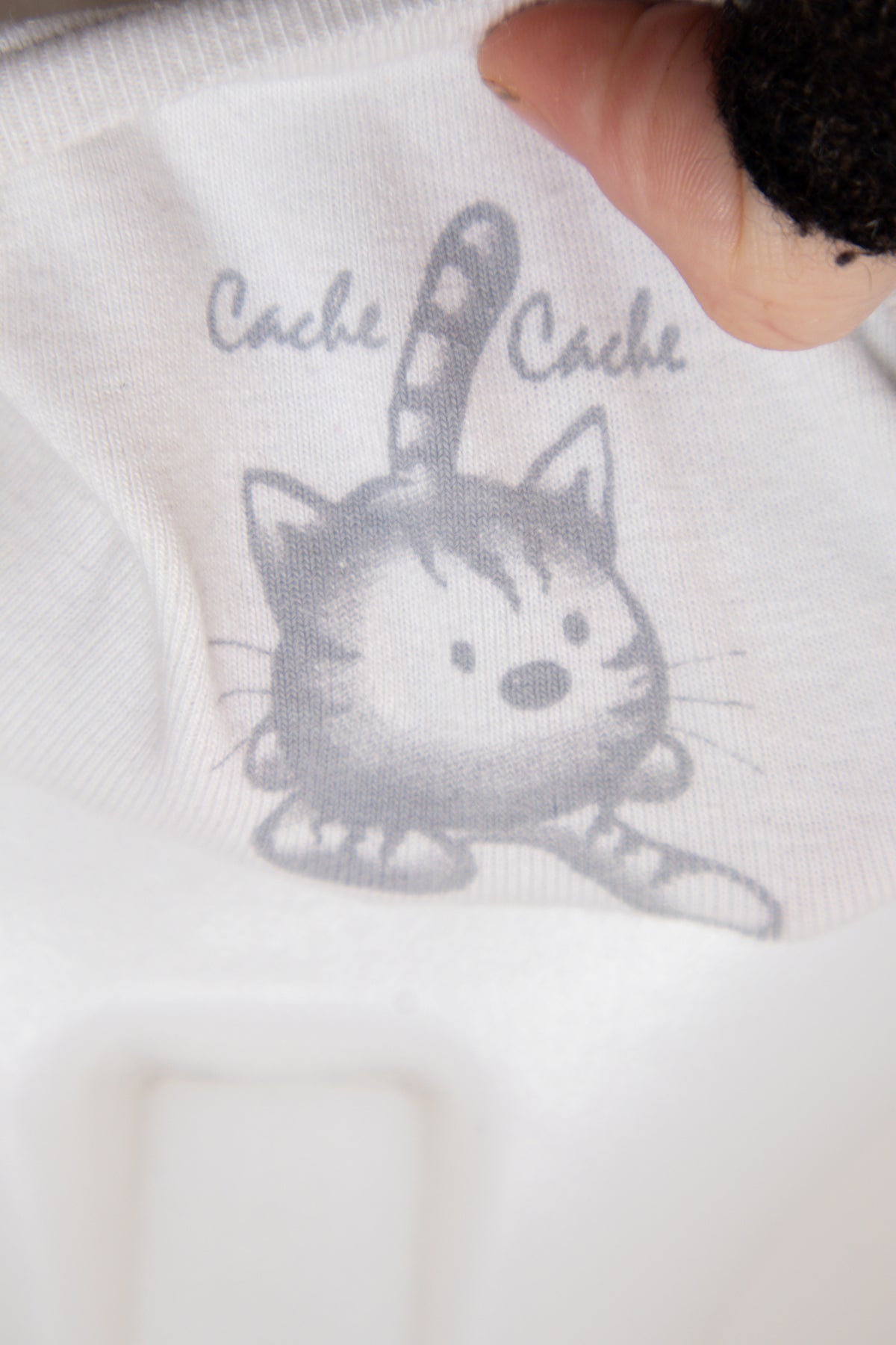 #067 cache cache T-shirt White | c. | Size 12