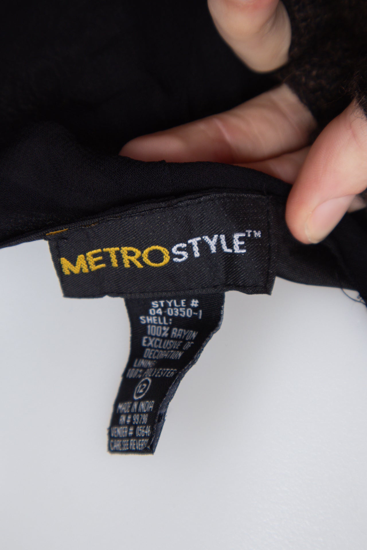 #073 Metrostyle Cami Top Black | c. 201 | Size 12