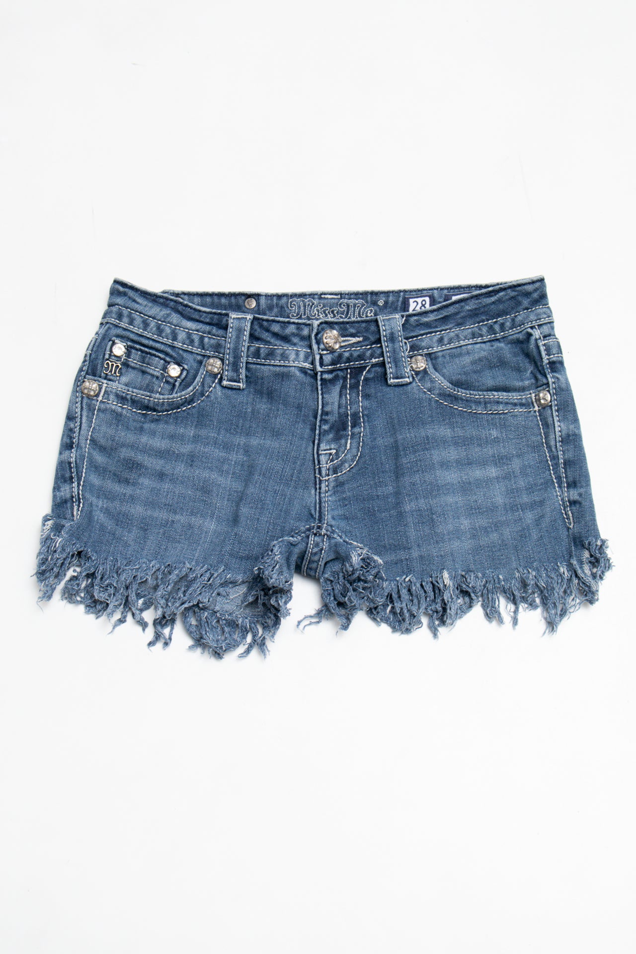 #124 Miss Me Booty Short Blue | c. 210 | Size 6