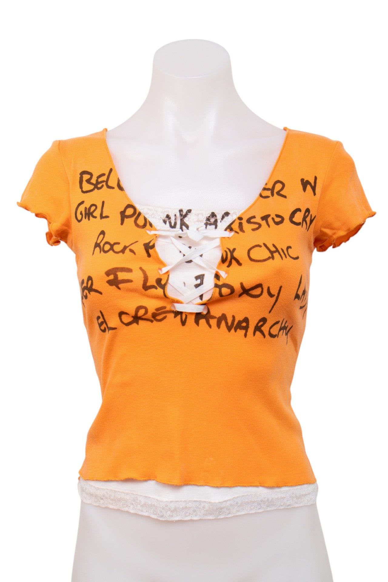 #158 Kiabi Woman Cami Top Orange | c. 206 | Size 8