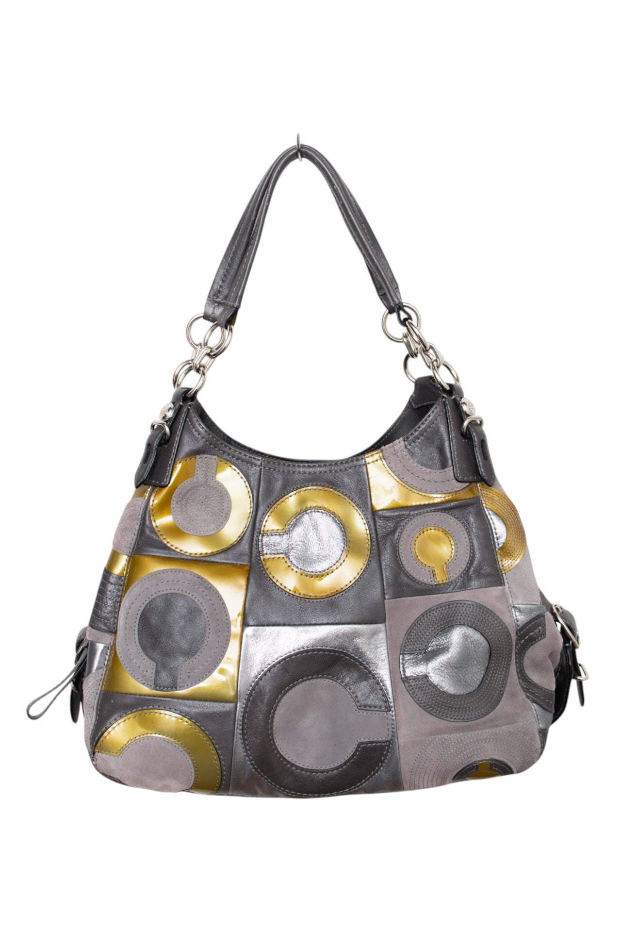 #172 Coach Shoulder Bag Gray | c. 206 | Size