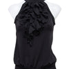 #005 Fleurish Halter Top Black | c. 207 | Size 8