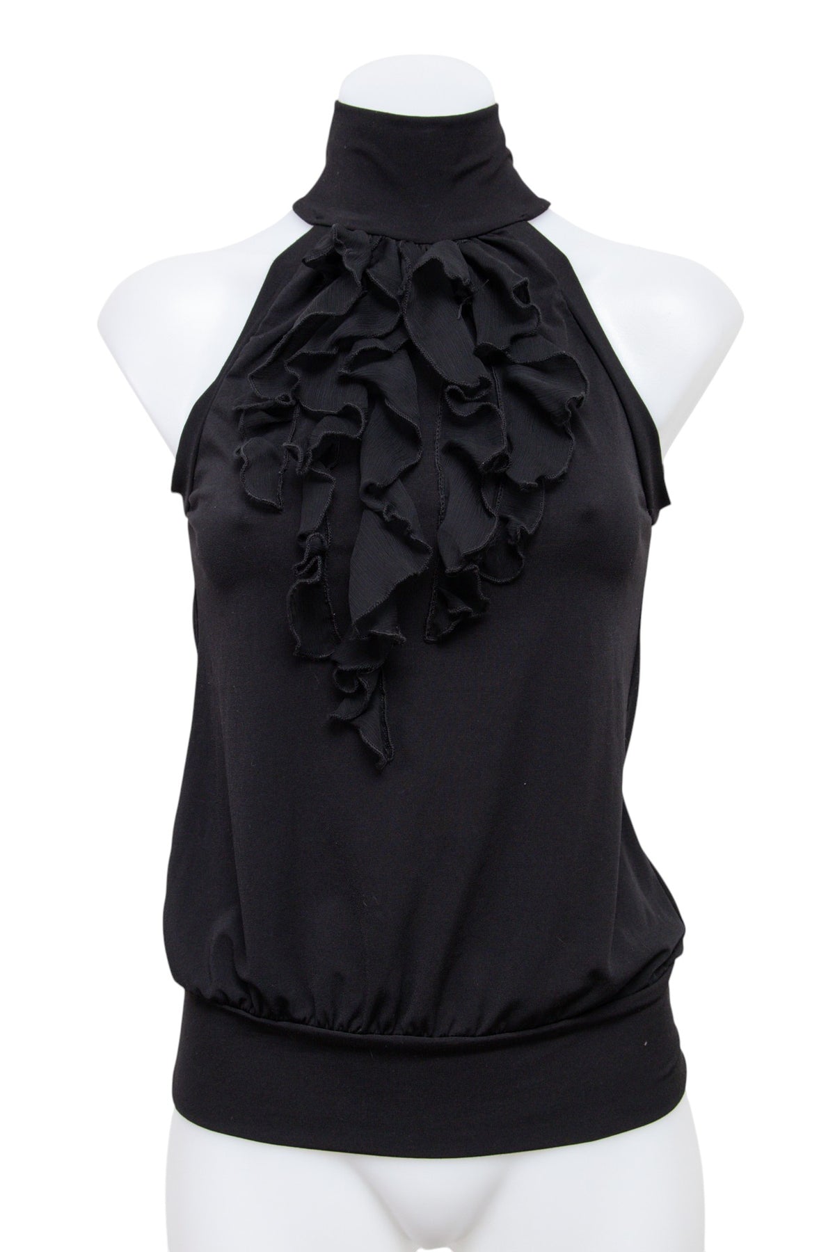 #005 Fleurish Halter Top Black | c. 207 | Size 8