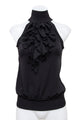 #005 Fleurish Halter Top Black | c. 207 | Size 8