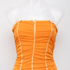 #100 Specchio Side Woman Camisole Top Orange | c. 206 | Size 6