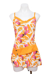 #050 Pastille Marthe Dress Orange | c. 212 | Size 12