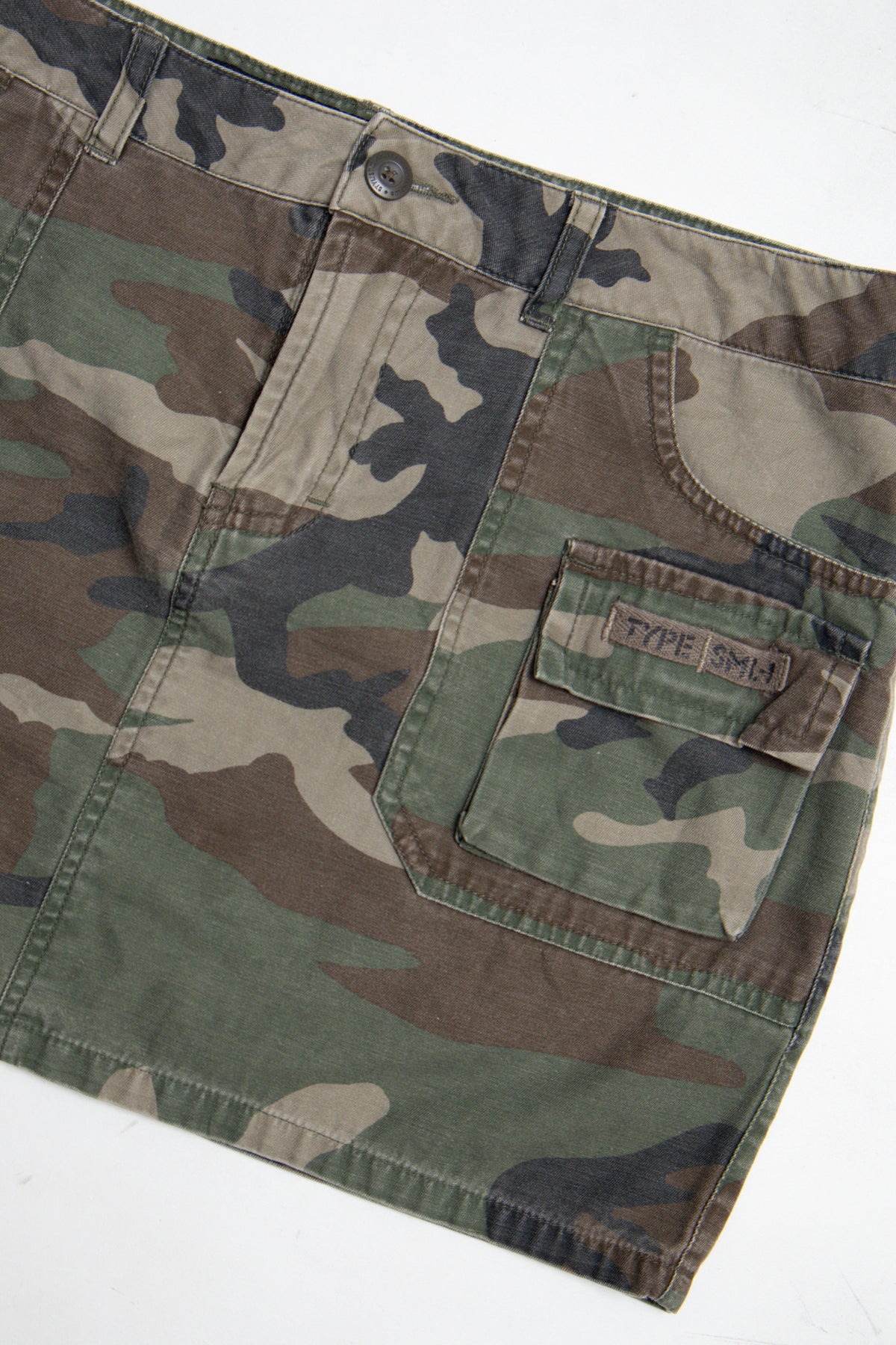 #148 U.S. Surplus Mini Skirt Green | c. 209 | Size 10