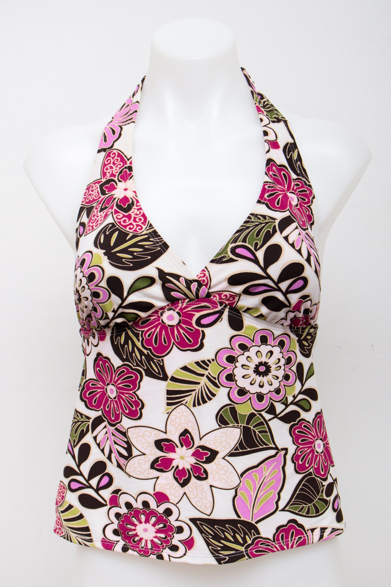 #87 Merona Swim Halter Top White | c. 194 | Size 8