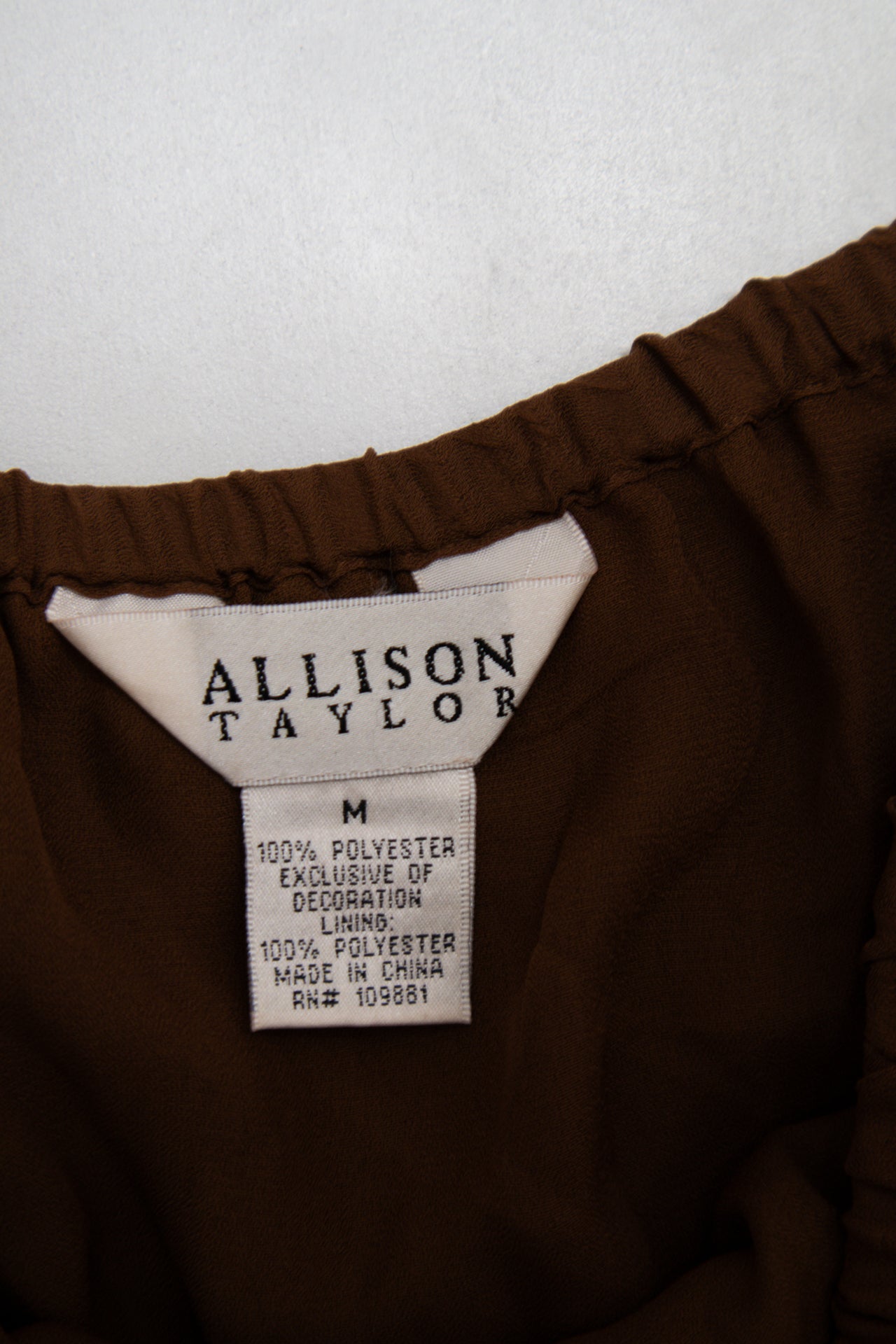 #112 Allison Taylor Skirt Brown | c. 193 | Size 10