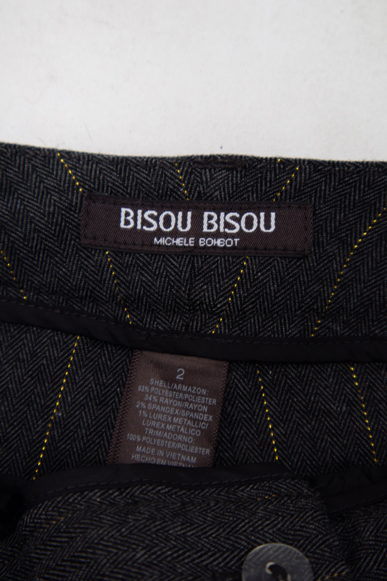 #180 Bisou Bisou Michele Bohbot Pants Gray | c. 198 | Size 8
