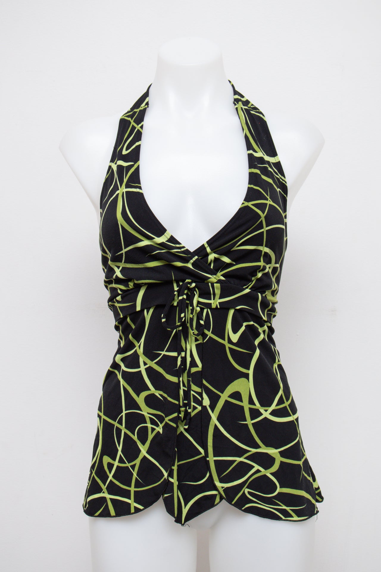 # Halter Top Black | c. 203 | Size 8