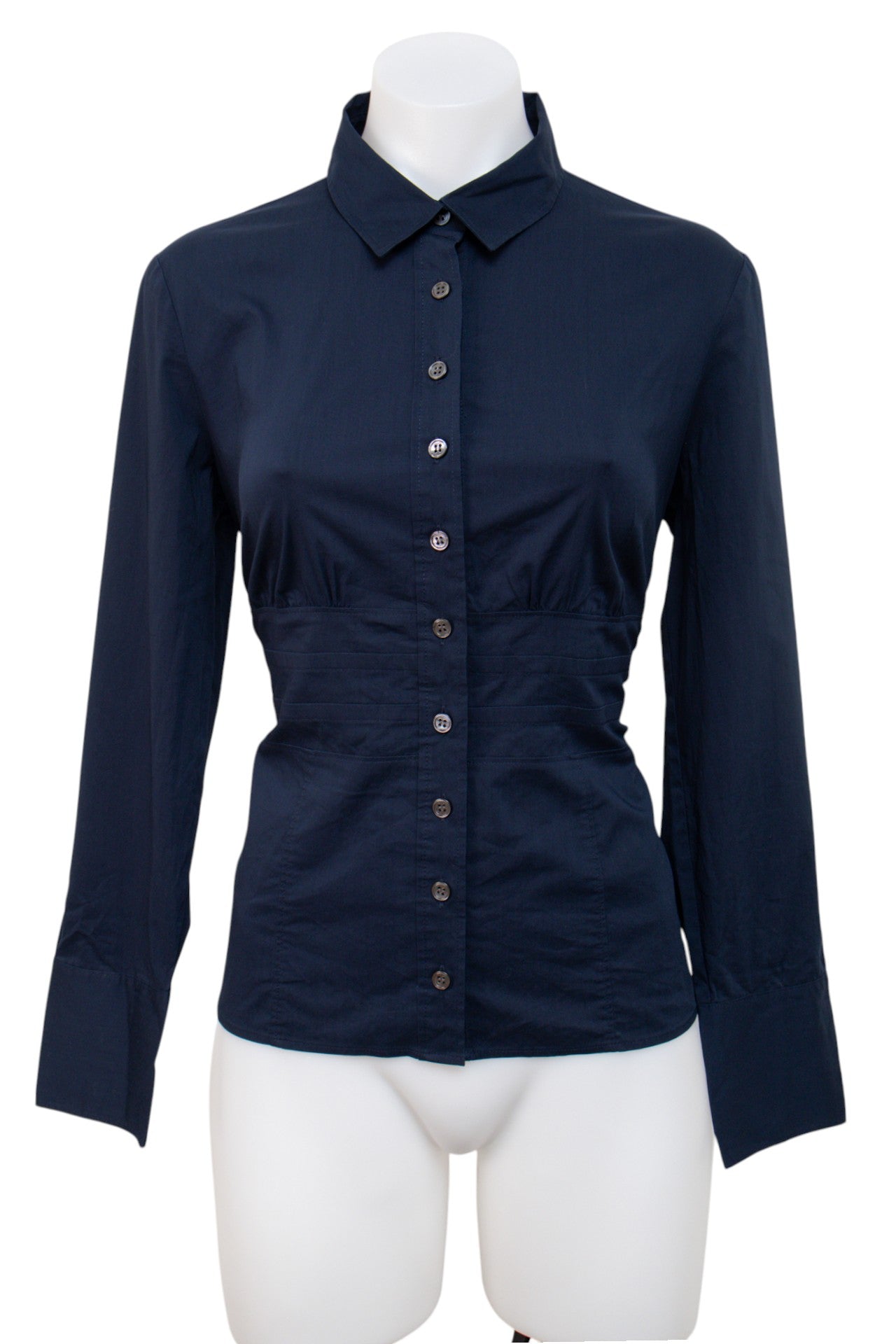 #052 Talbots Petites T-shirt Navy | c. | Size 8