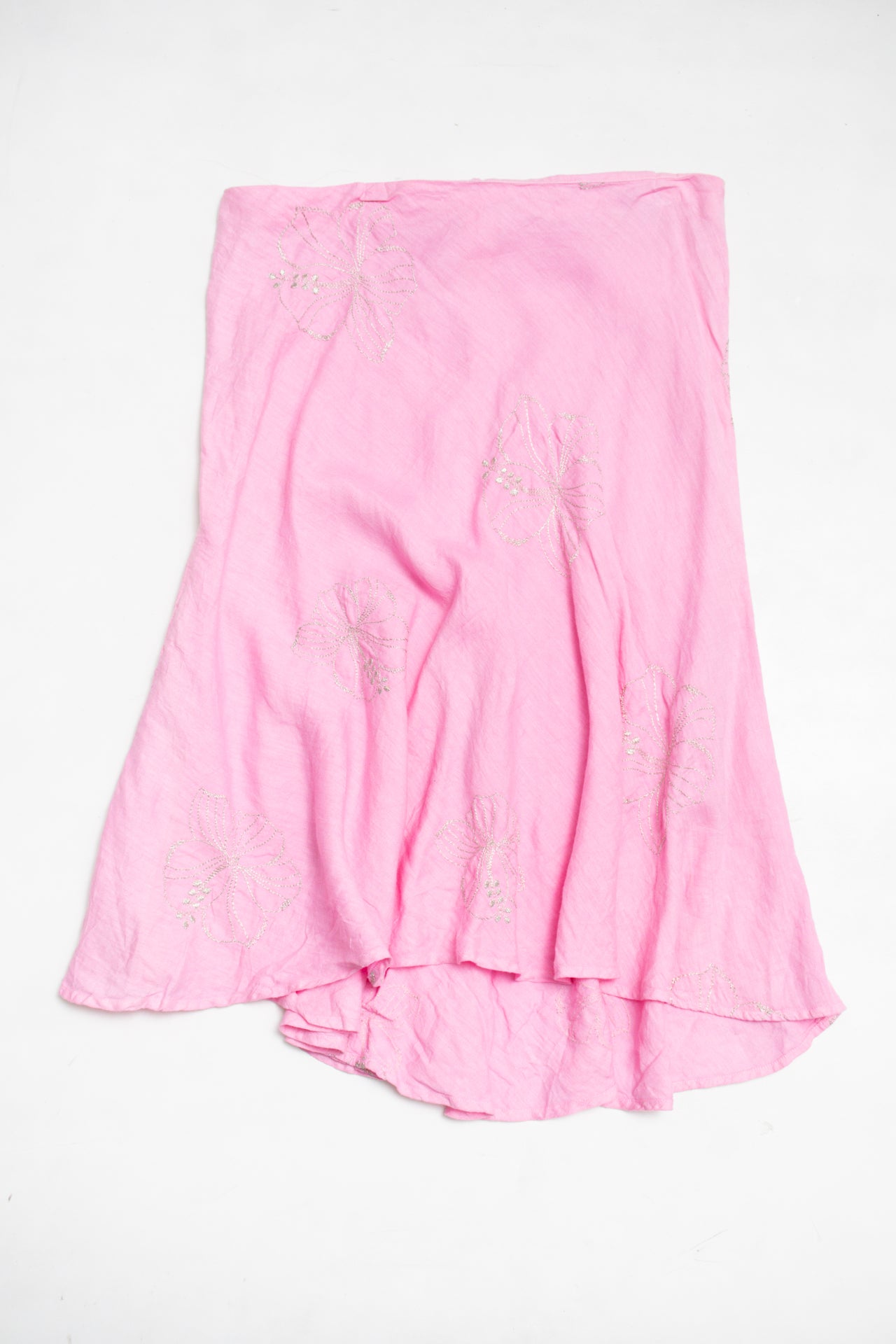 #168 120% Lino Skirt Pink | c. | Size 14