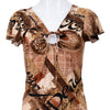 #99 Catty Top Brown | c. 198 | Size 8
