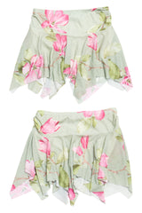 #107 Mind Games By Ike & Eddie Mini Skirt Green | c. 210 | Size 8