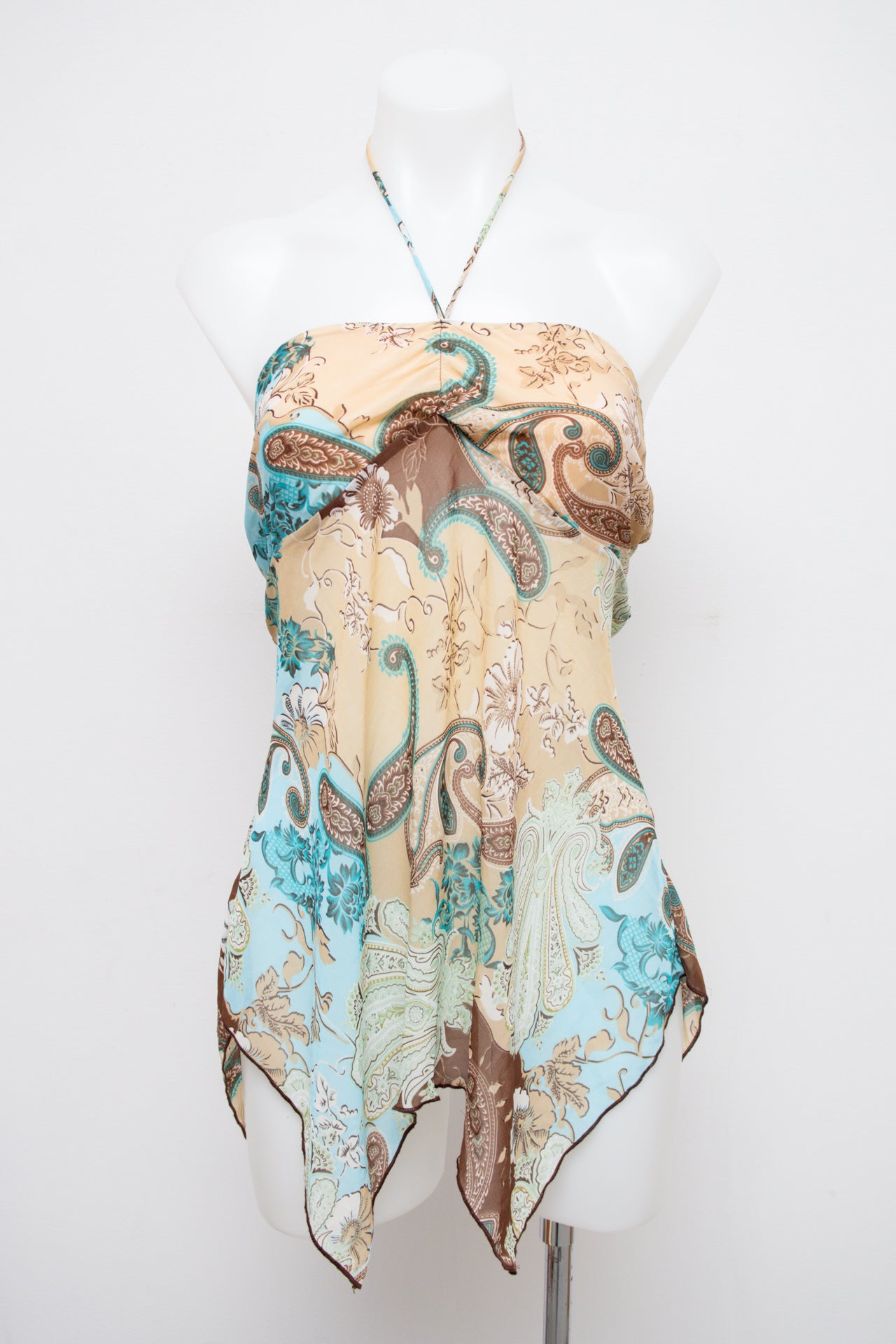 #002 Halter Top Blue | c. 203 | Size 10