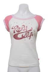 #041 Roxy T-shirt White | c. 204 | Size 8