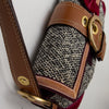 #186 Coach Wool Flat Soho Bag Brown | c. 196 | Size