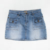 #140 Valleygirl Mini Skirt Blue | c. 190 | Size 8