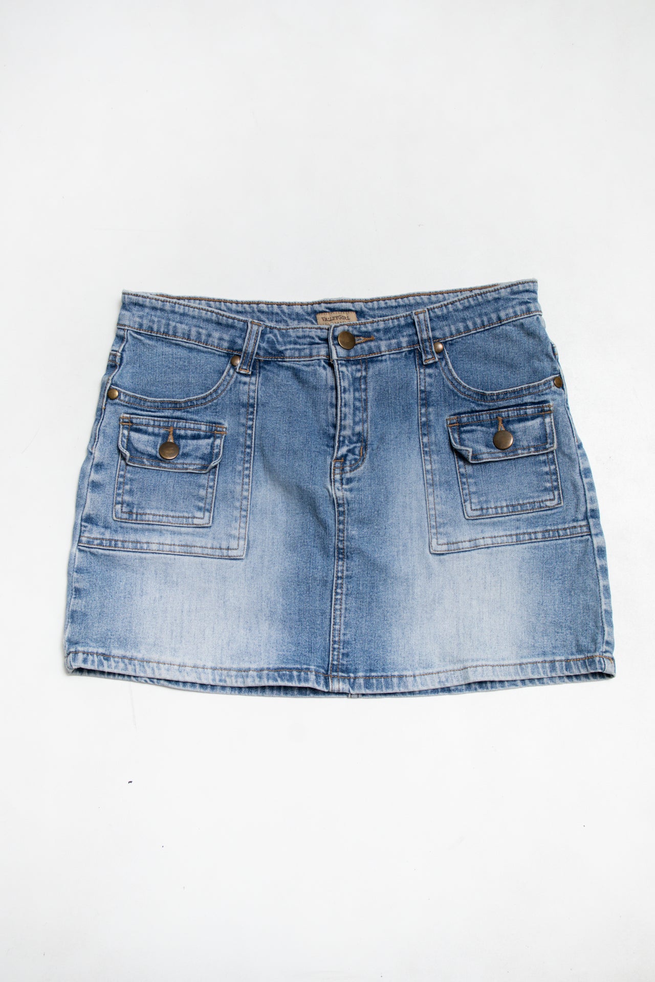 #140 Valleygirl Mini Skirt Blue | c. 190 | Size 8
