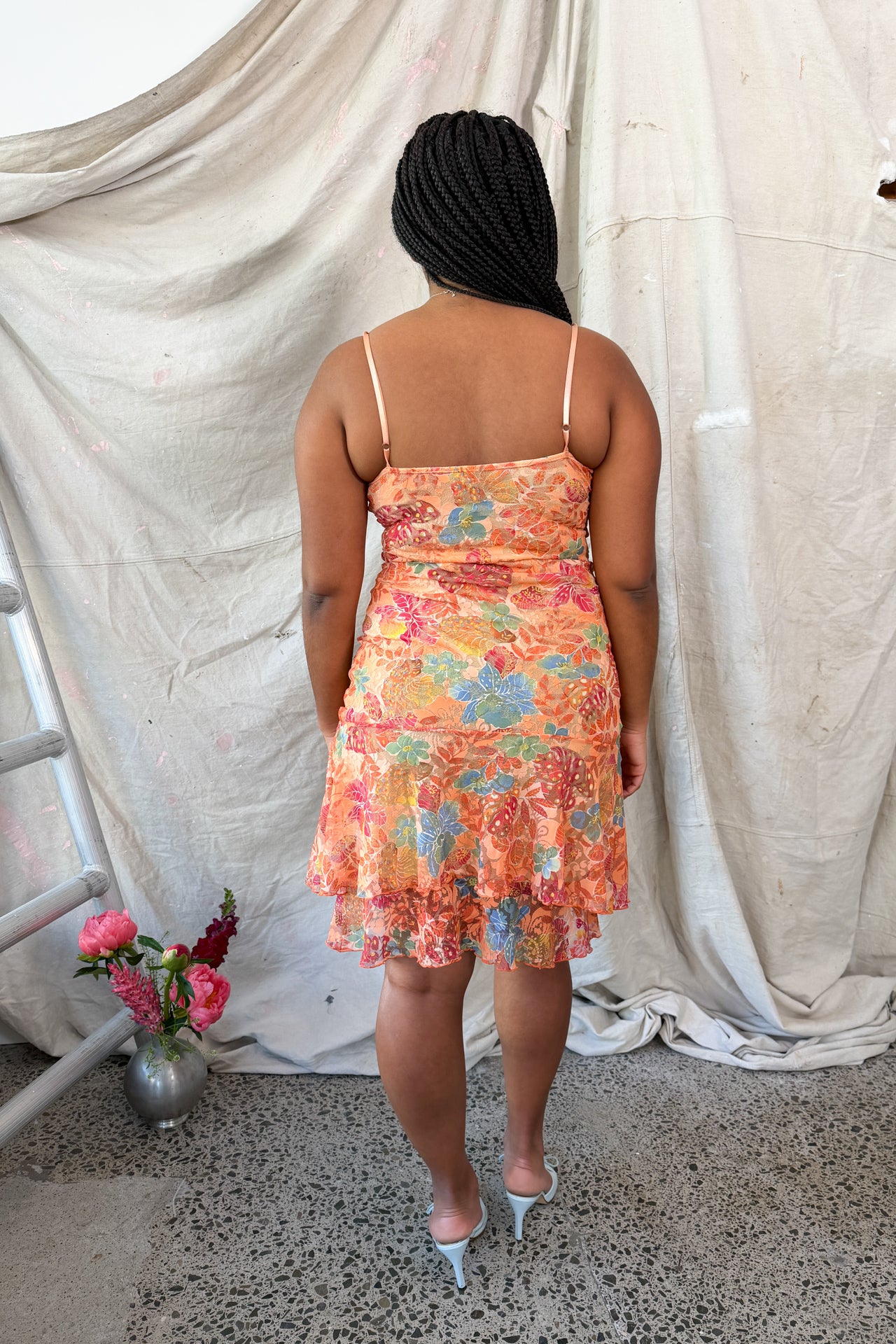 #141 Fashion Express Dress Orange | c. 213 | Size 8/10