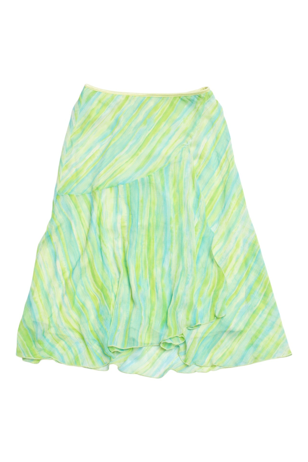 #142 Wrapper Skirt Green | c. 200 | Size 6