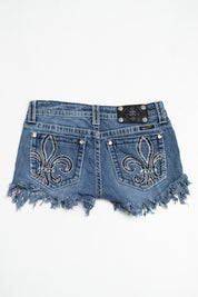 #124 Miss Me Booty Short Blue | c. 210 | Size 6