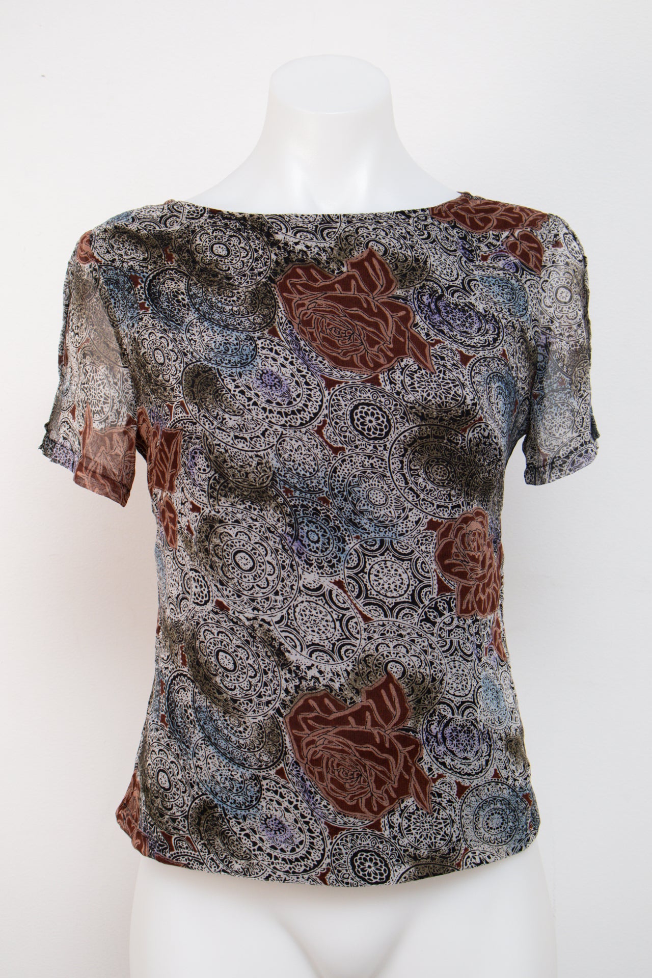 #099 Donna Gray T-shirt Brown | c. | Size 8