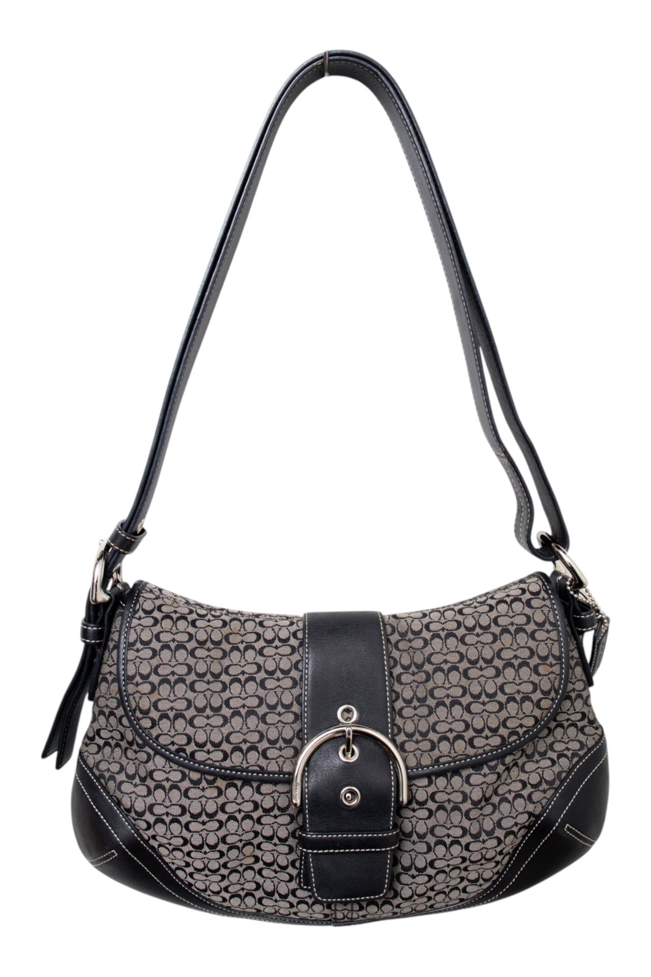 #216 Coach Shoulder Bag Black | c. 204 | Size